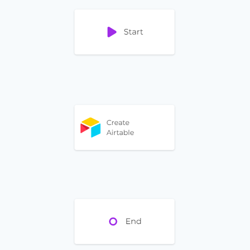 Add Create Airtable module to canvas