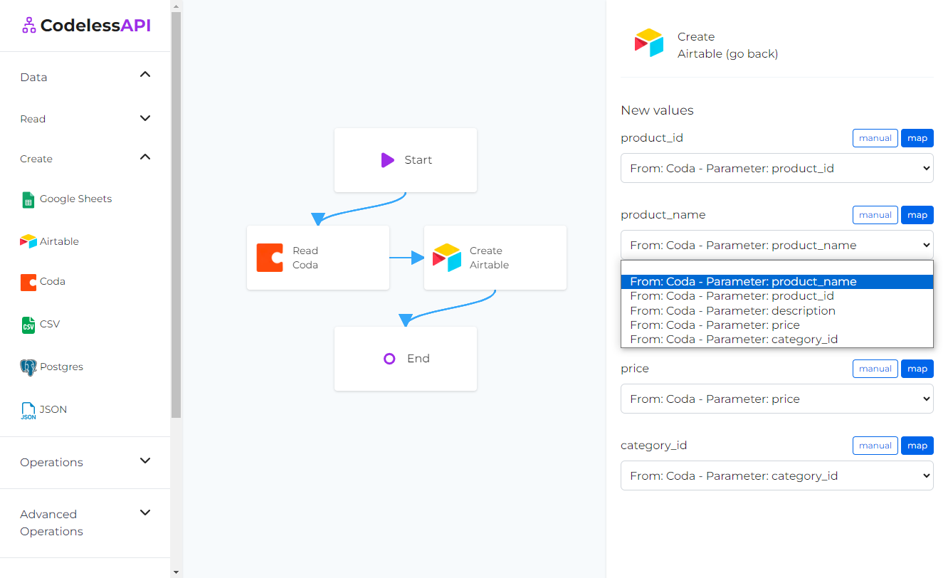 Airtable Add Data Configuration