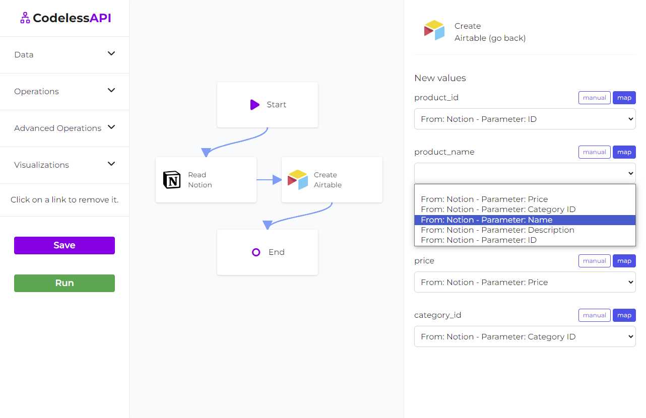 Notion Airtable Sync Mapping