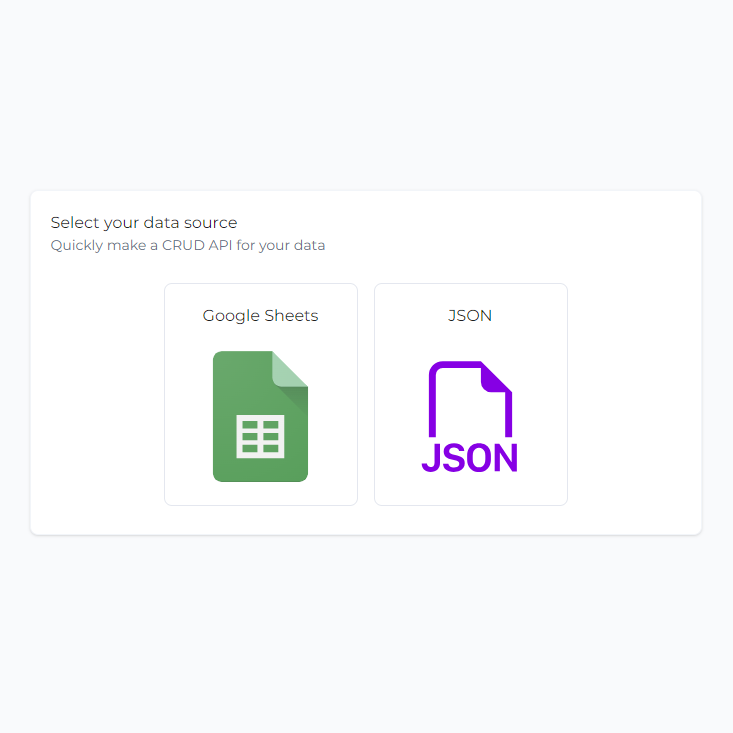 Quick APIs with JSON