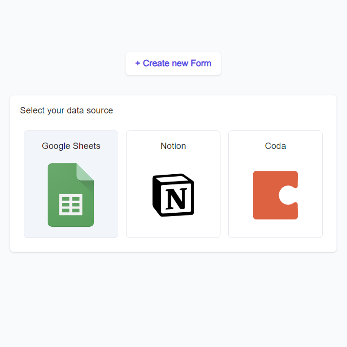 Google Sheets Forms